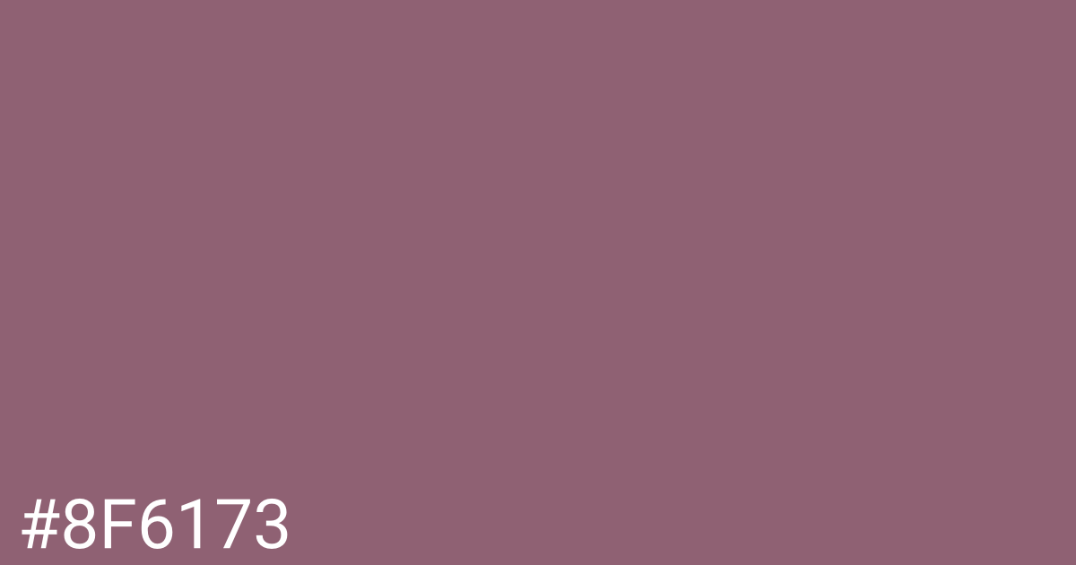 Hex color #8f6173 graphic