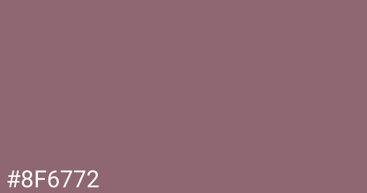 Hex color #8f6772 graphic