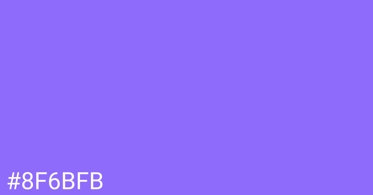 Hex color #8f6bfb graphic