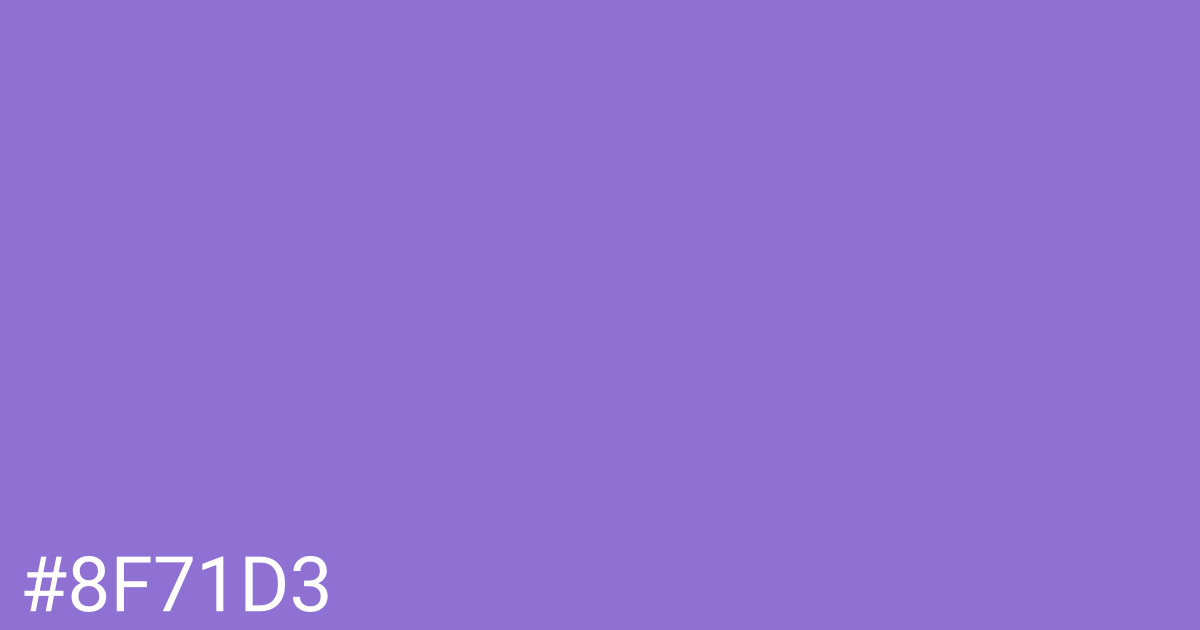 Hex color #8f71d3 graphic