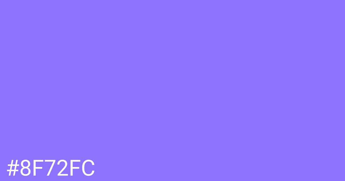 Hex color #8f72fc graphic