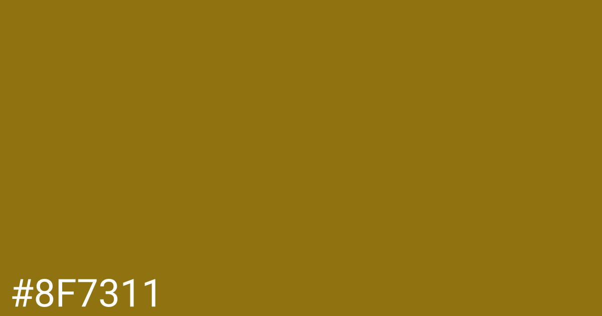 Hex color #8f7311 graphic