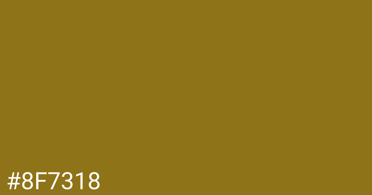 Hex color #8f7318 graphic