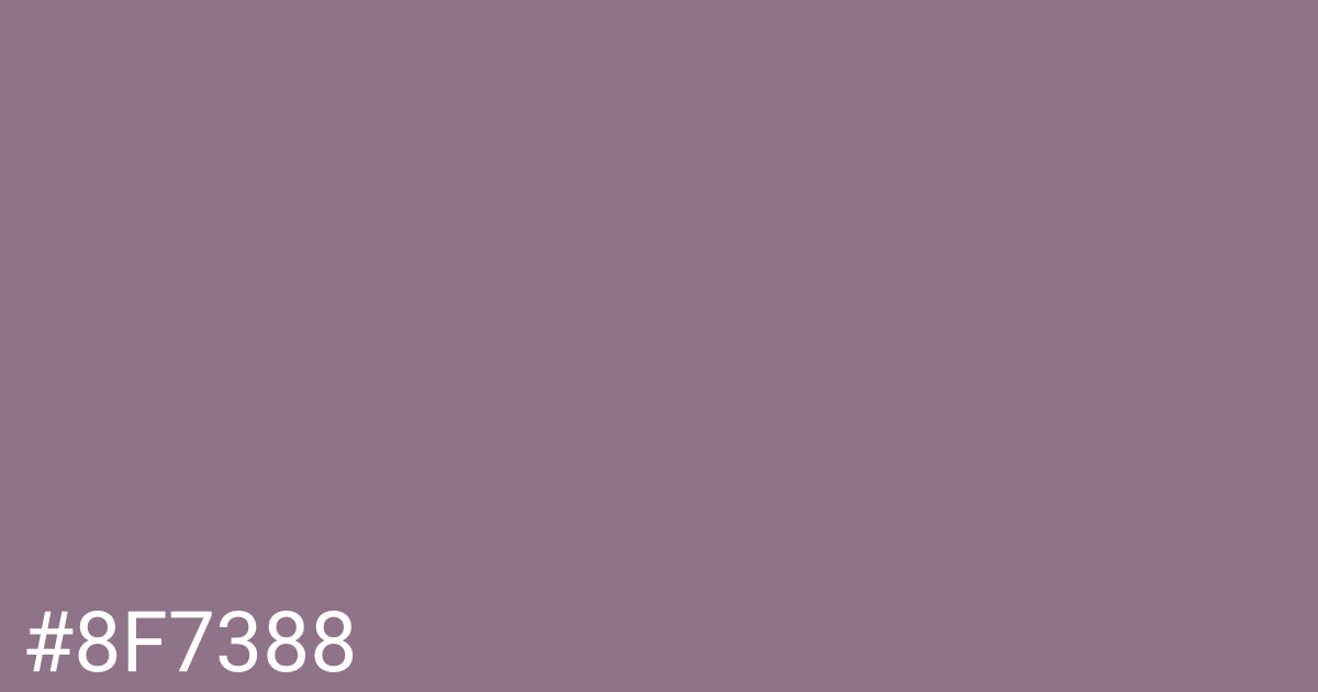 Hex color #8f7388 graphic