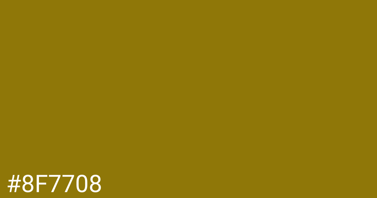 Hex color #8f7708 graphic