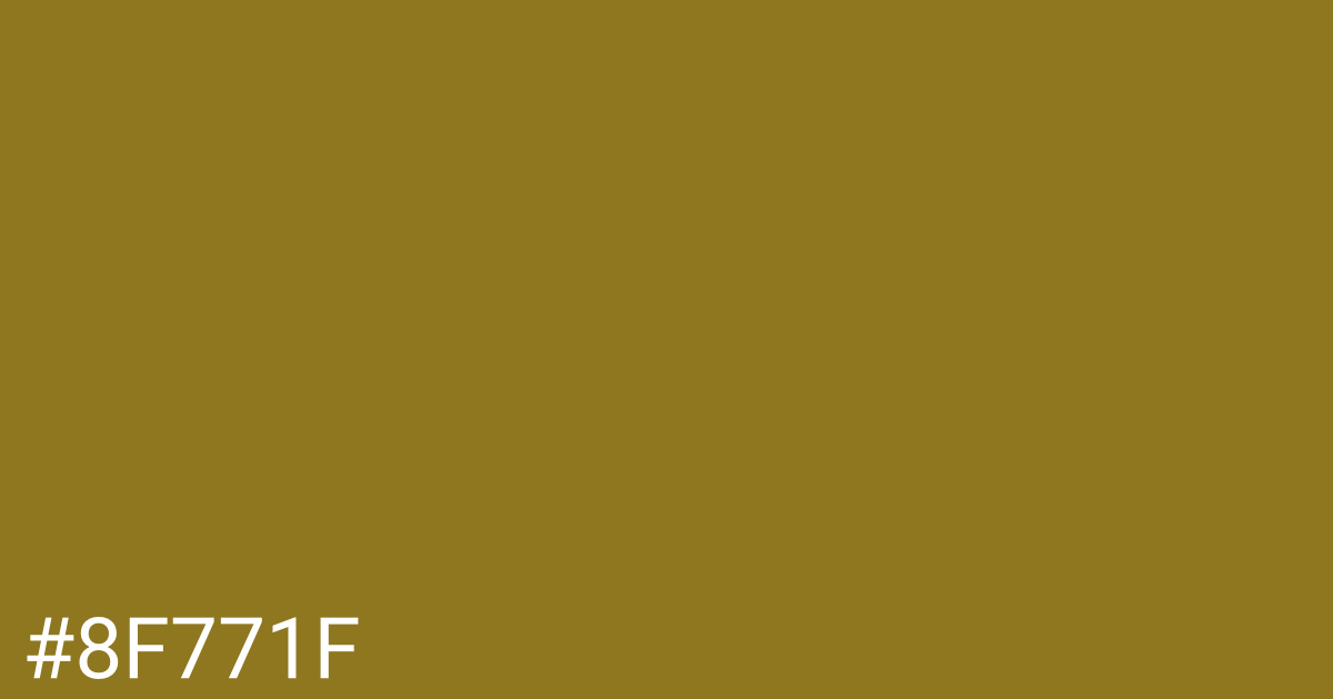 Hex color #8f771f graphic