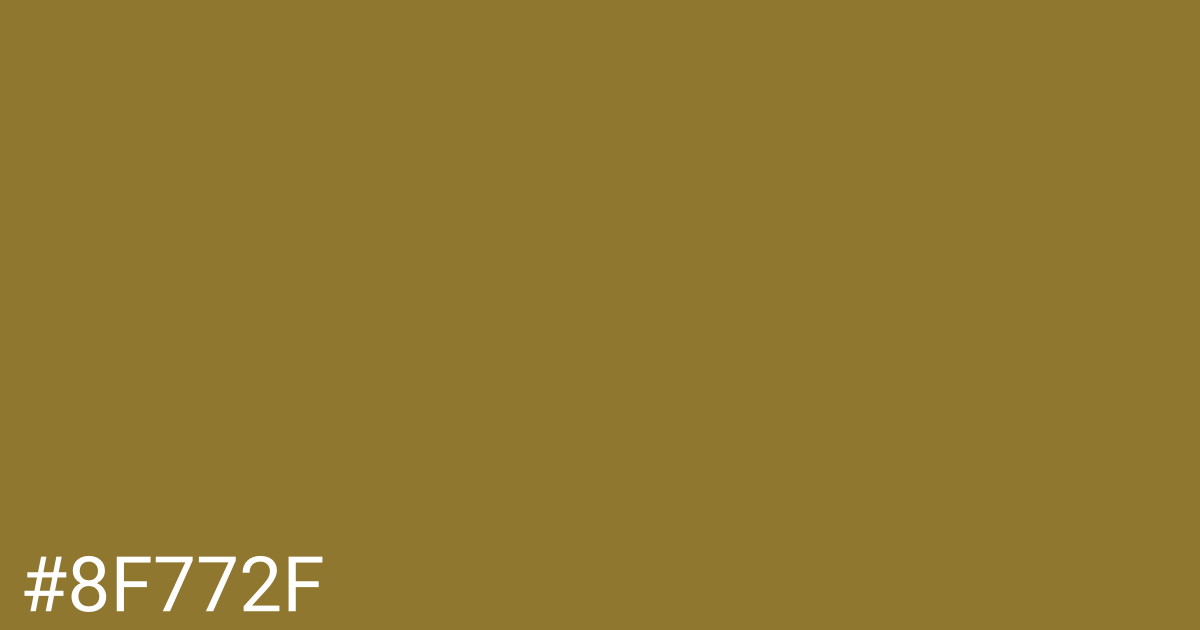 Hex color #8f772f graphic