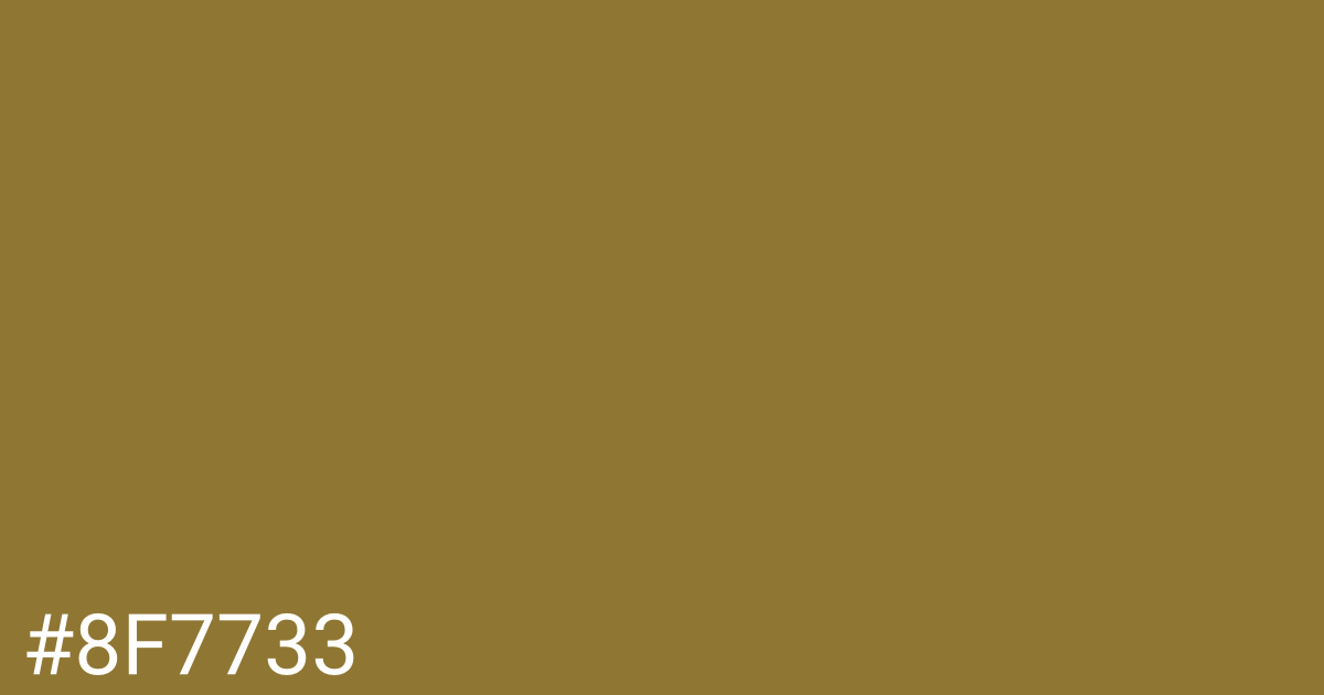 Hex color #8f7733 graphic