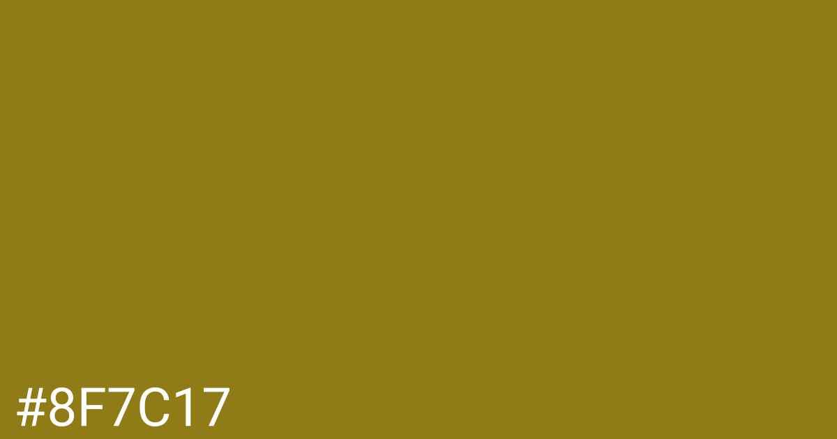 Hex color #8f7c17 graphic