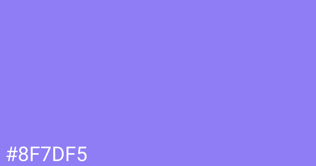 Hex color #8f7df5 graphic