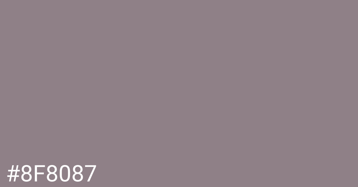 Hex color #8f8087 graphic