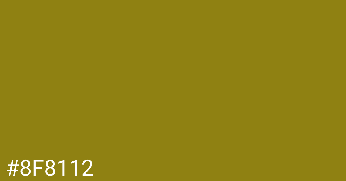 Hex color #8f8112 graphic