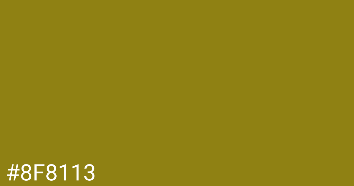 Hex color #8f8113 graphic