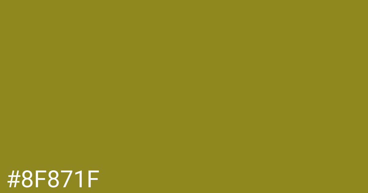 Hex color #8f871f graphic