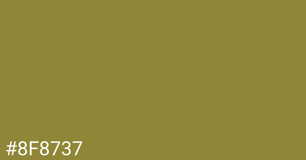 Hex color #8f8737 graphic