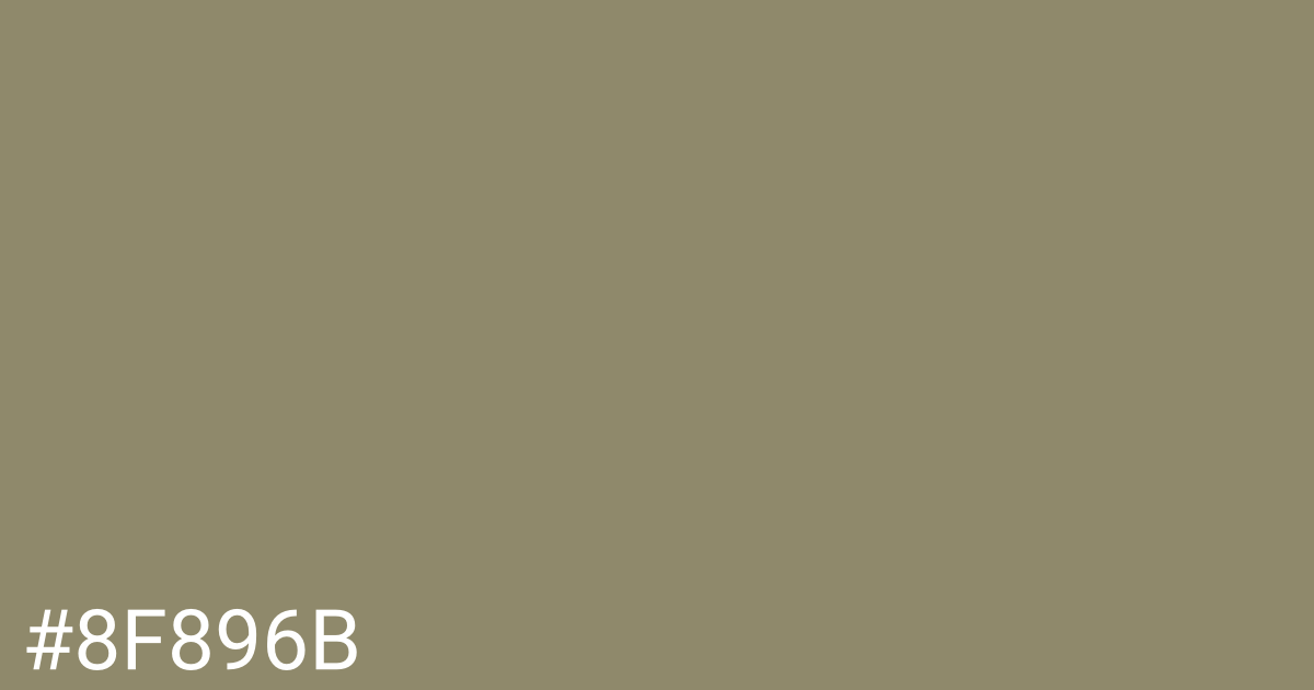 Hex color #8f896b graphic