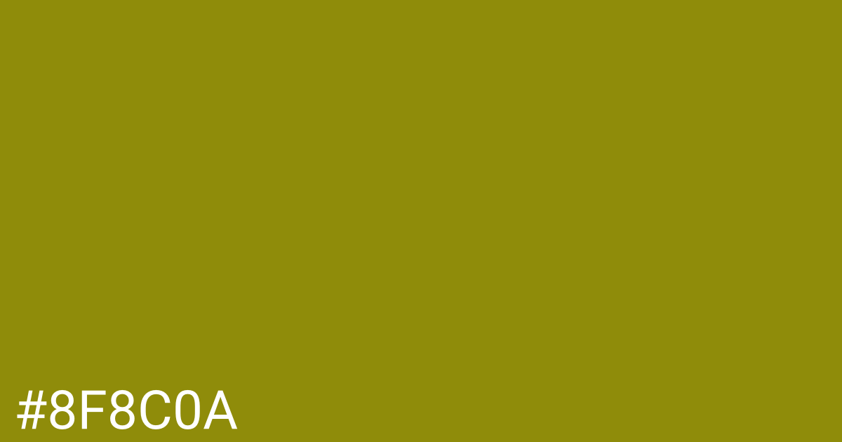 Hex color #8f8c0a graphic