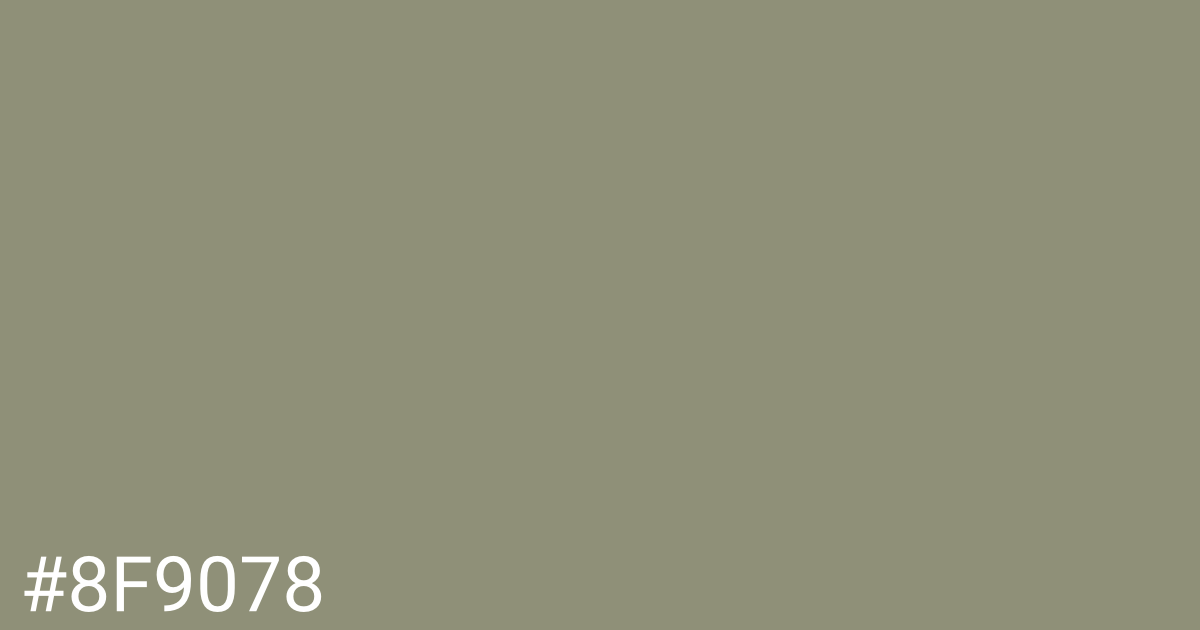 Hex color #8f9078 graphic