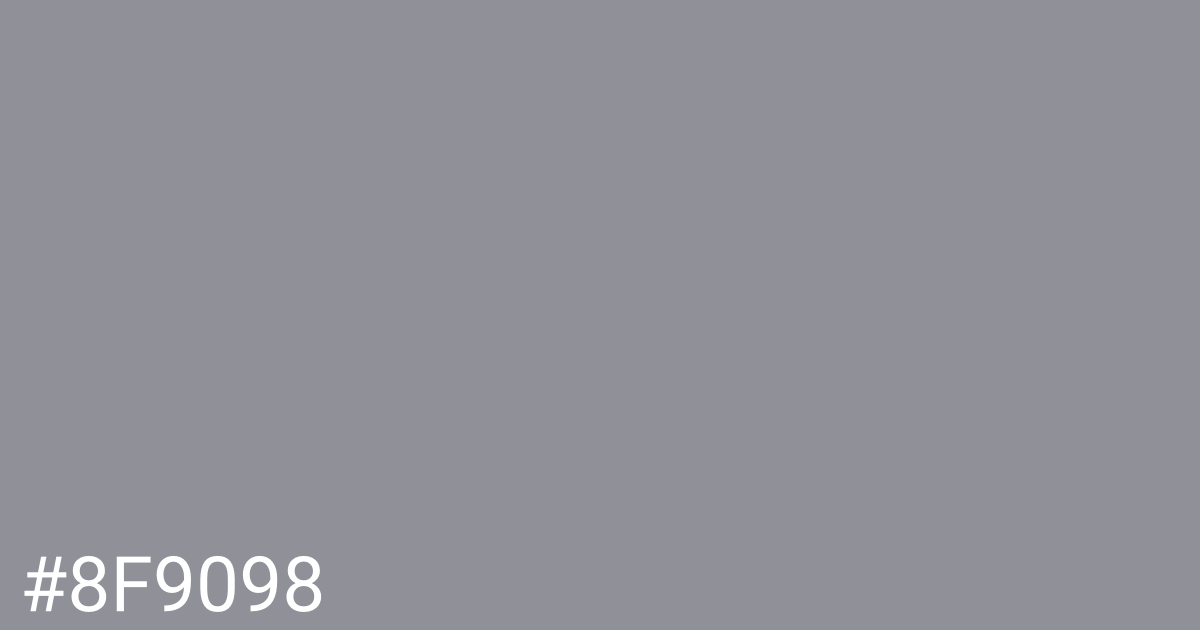 Hex color #8f9098 graphic