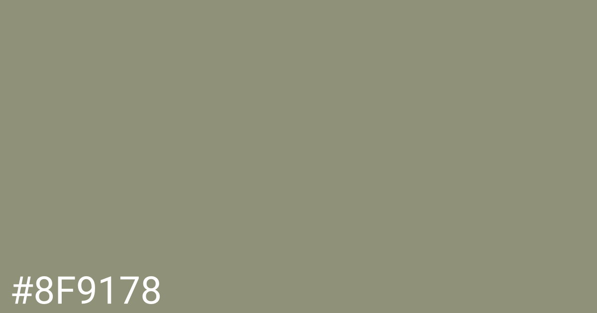 Hex color #8f9178 graphic