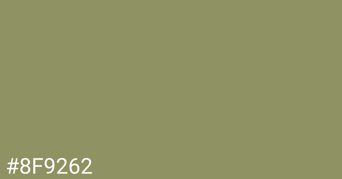 Hex color #8f9262 graphic