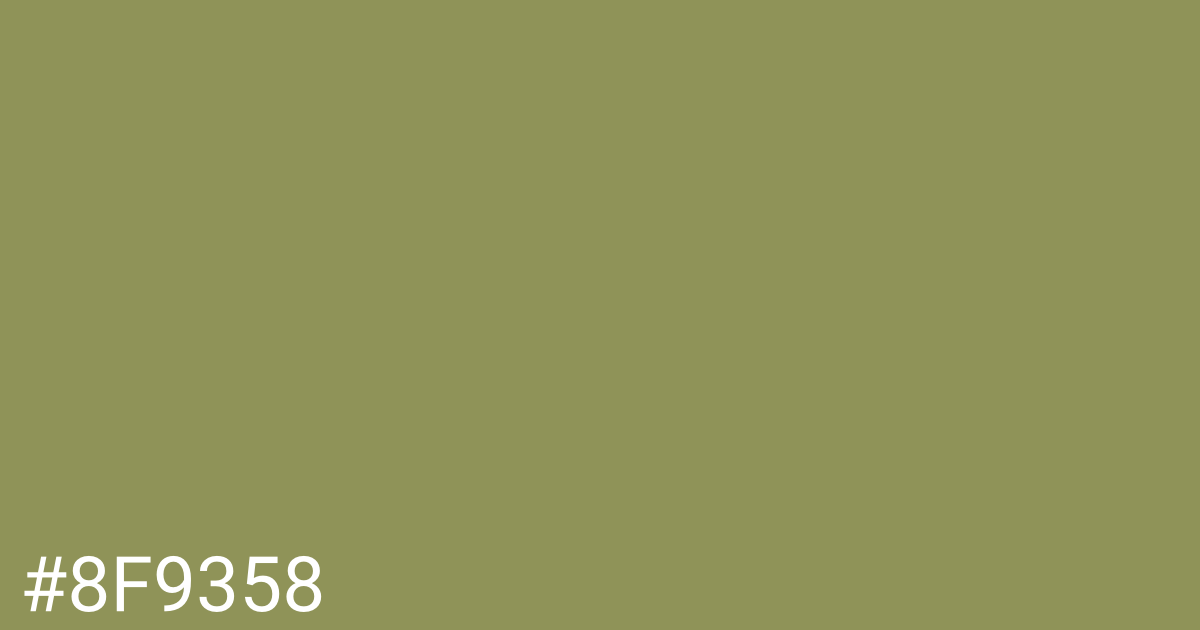 Hex color #8f9358 graphic