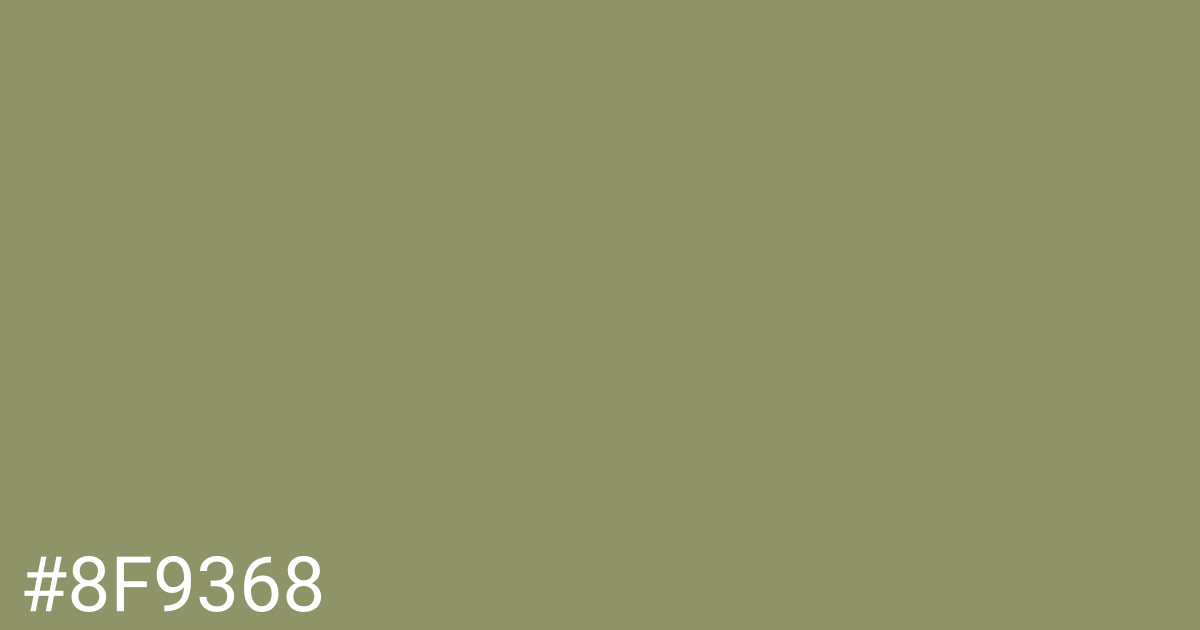 Hex color #8f9368 graphic