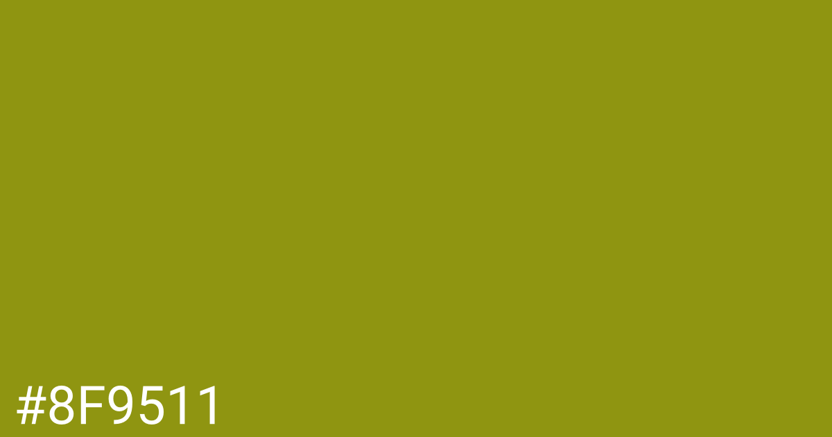 Hex color #8f9511 graphic