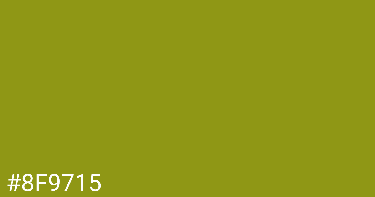 Hex color #8f9715 graphic