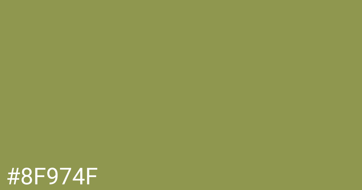 Hex color #8f974f graphic