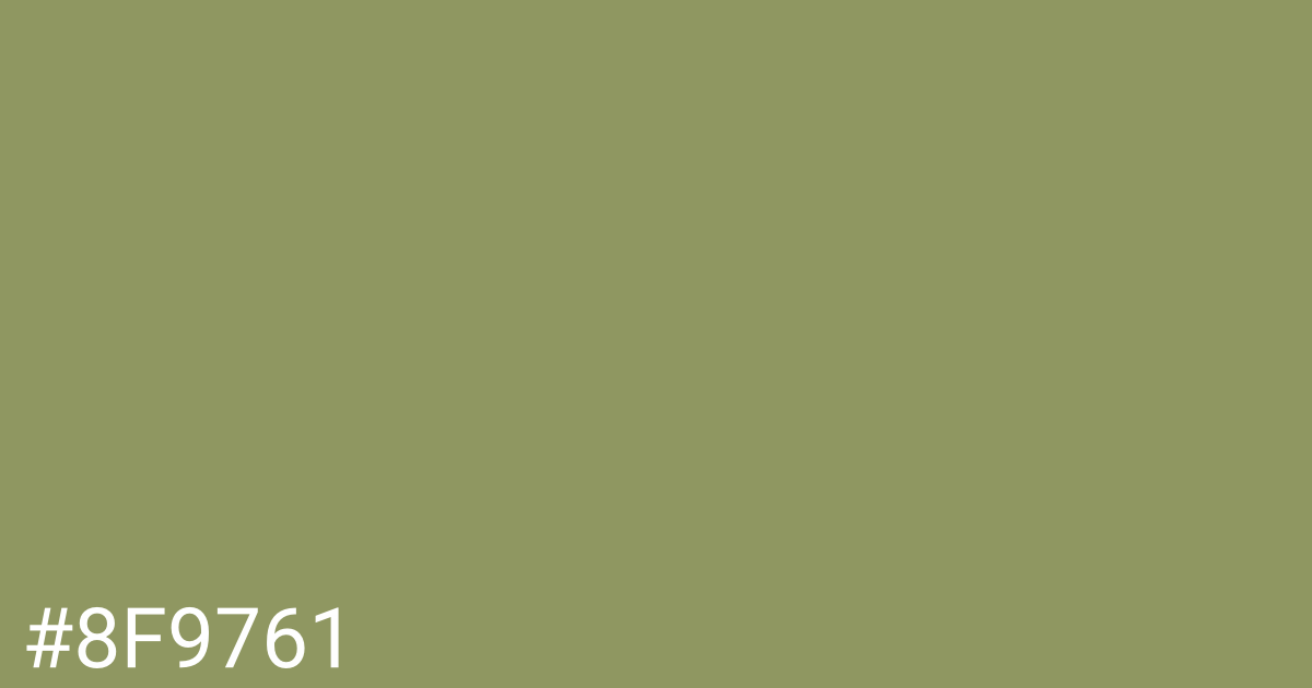 Hex color #8f9761 graphic