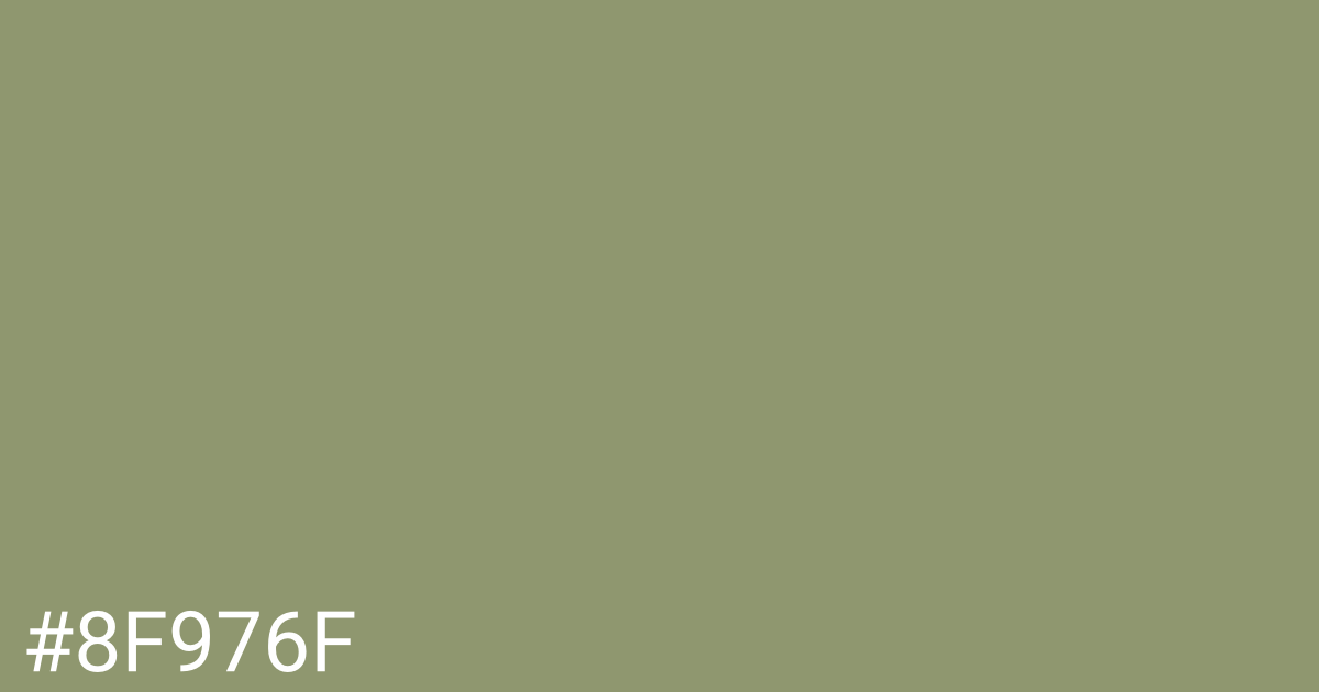 Hex color #8f976f graphic