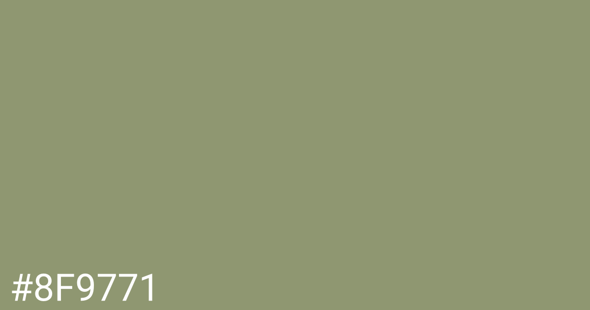 Hex color #8f9771 graphic