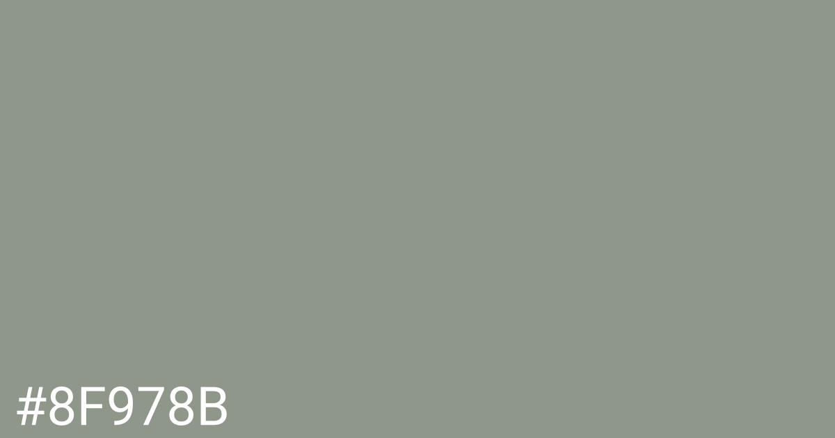 Hex color #8f978b graphic