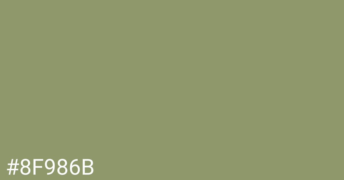 Hex color #8f986b graphic