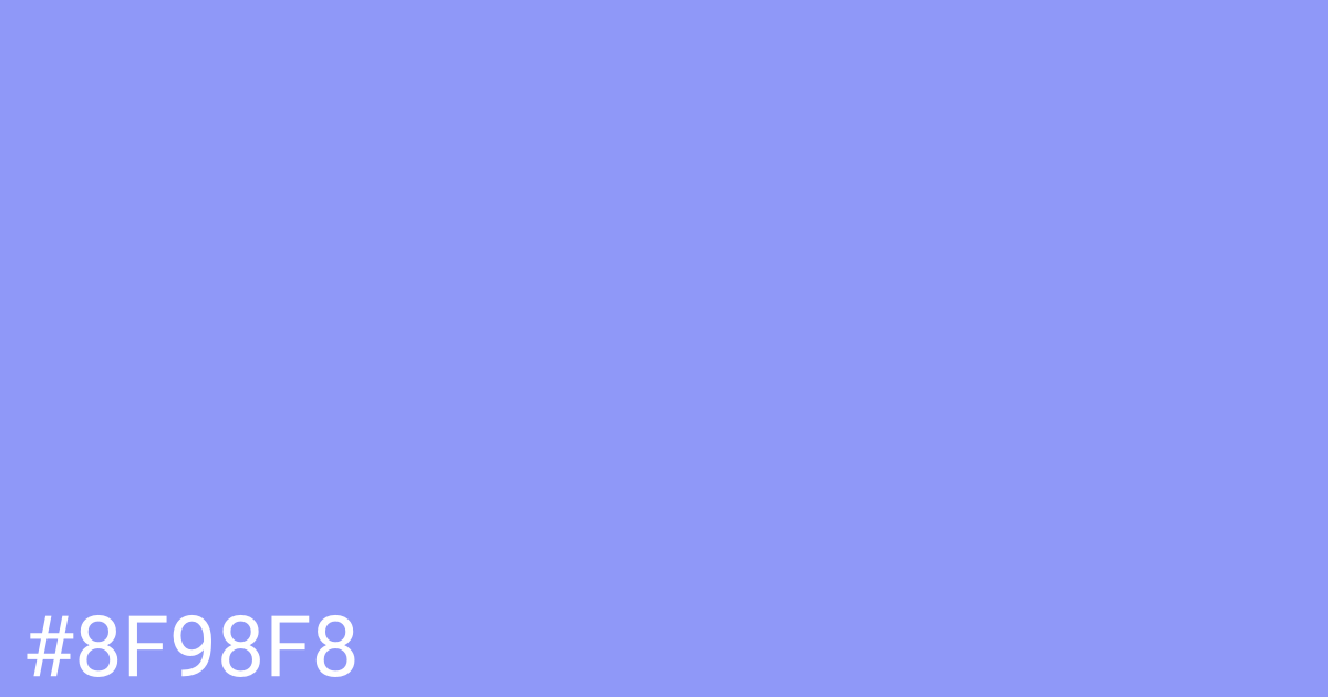 Hex color #8f98f8 graphic