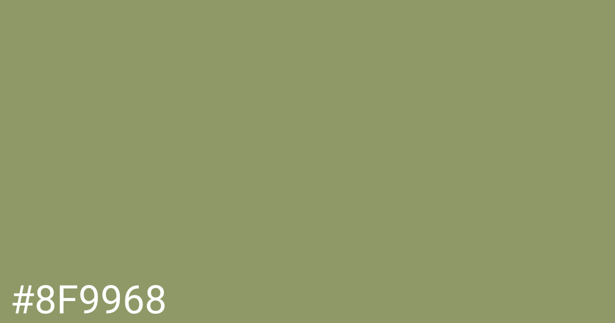 Hex color #8f9968 graphic