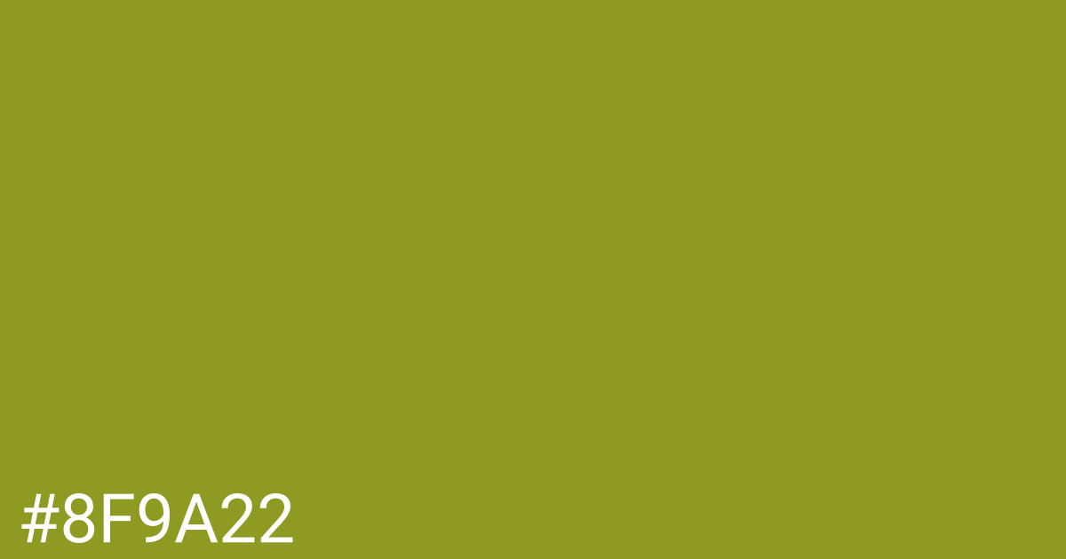 Hex color #8f9a22 graphic