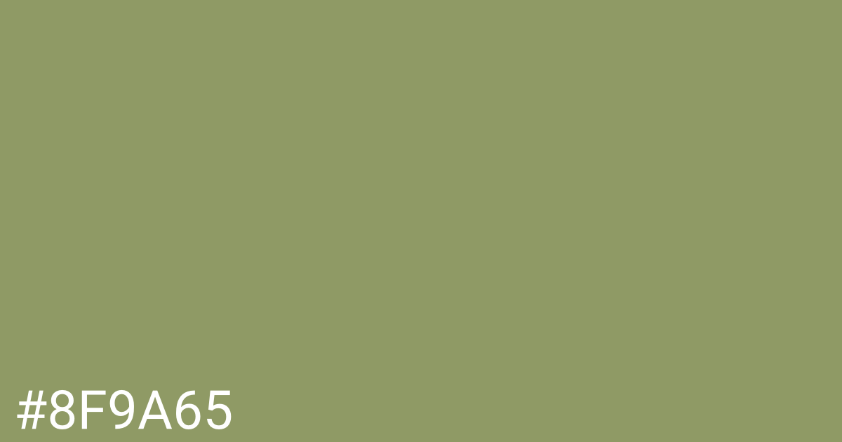 Hex color #8f9a65 graphic