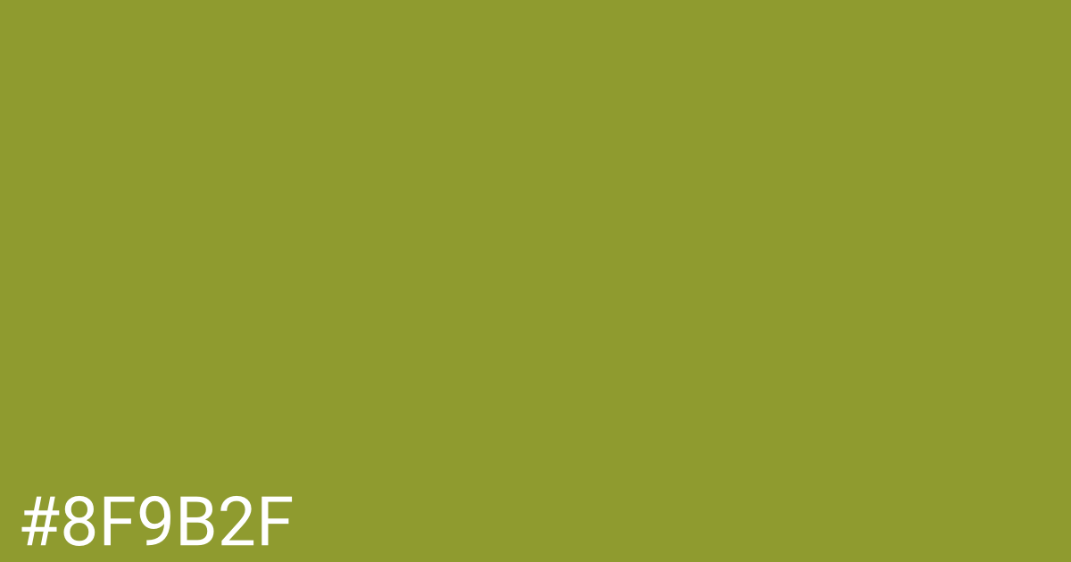 Hex color #8f9b2f graphic