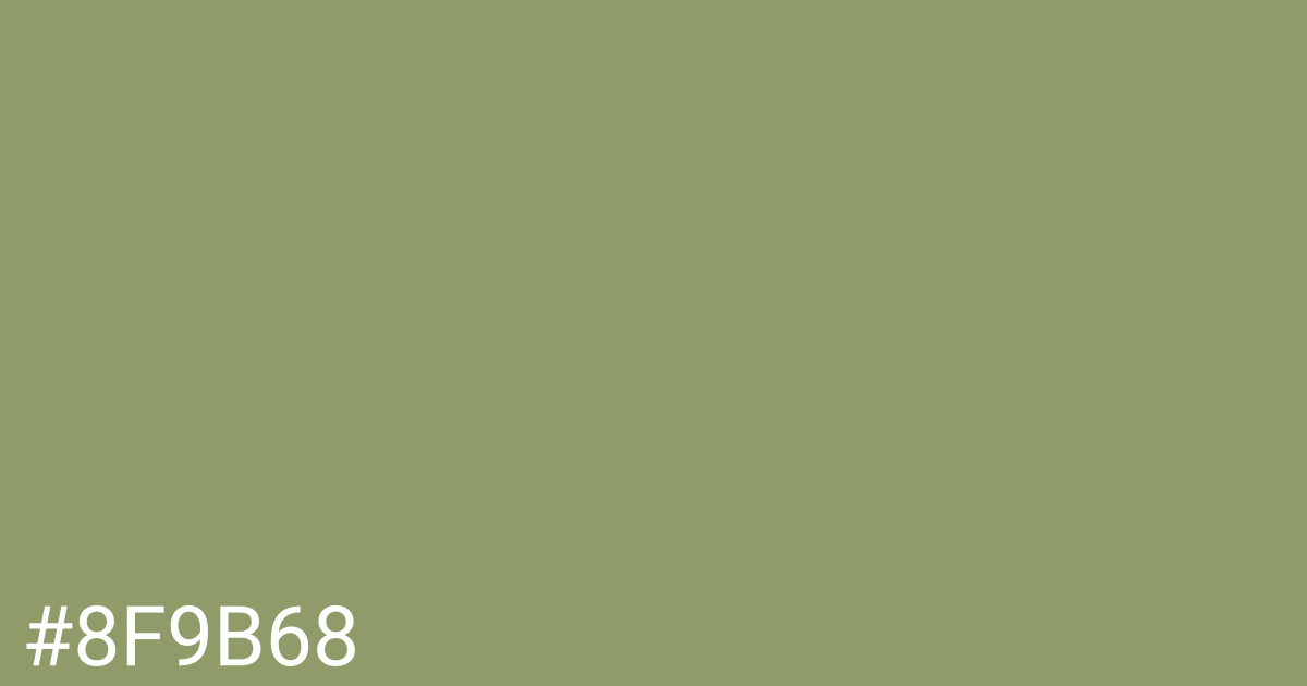 Hex color #8f9b68 graphic