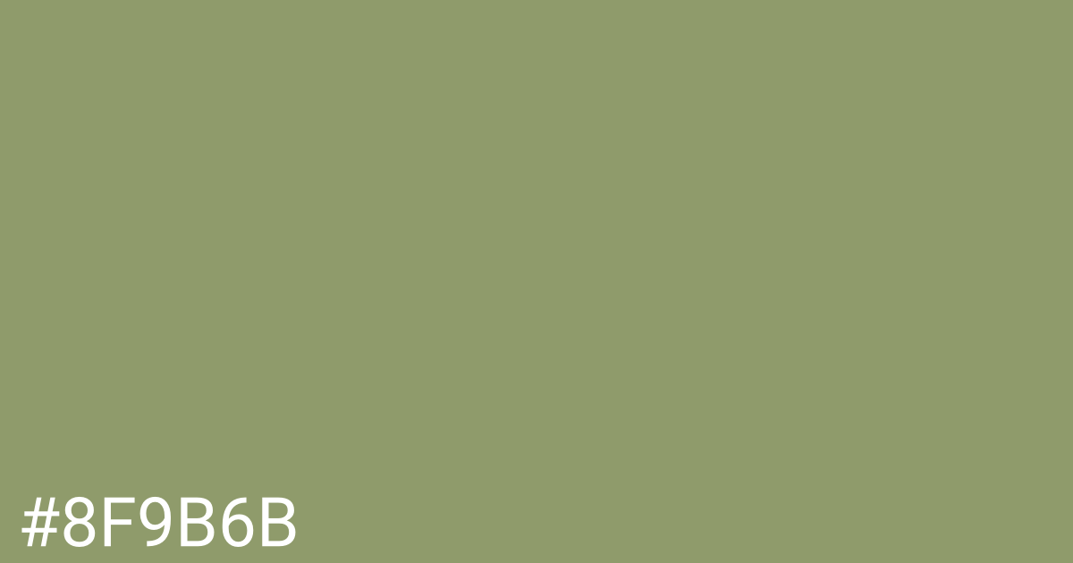 Hex color #8f9b6b graphic