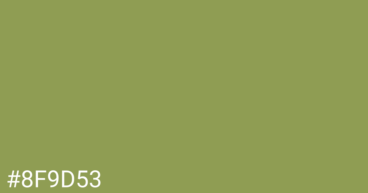 Hex color #8f9d53 graphic