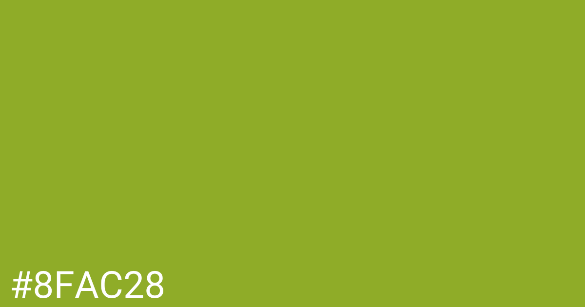 Hex color #8fac28 graphic