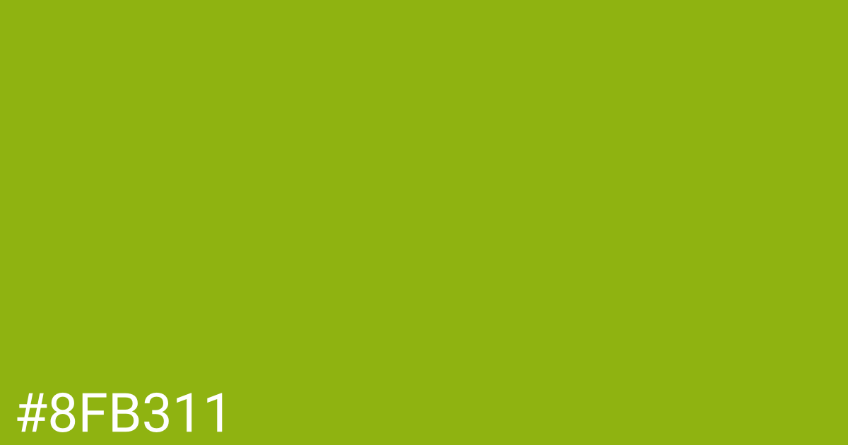 Hex color #8fb311 graphic