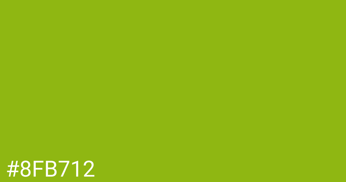 Hex color #8fb712 graphic