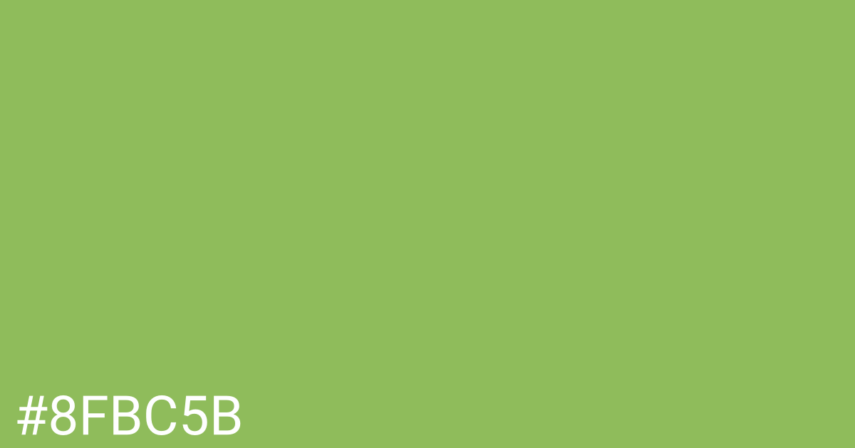 Hex color #8fbc5b graphic