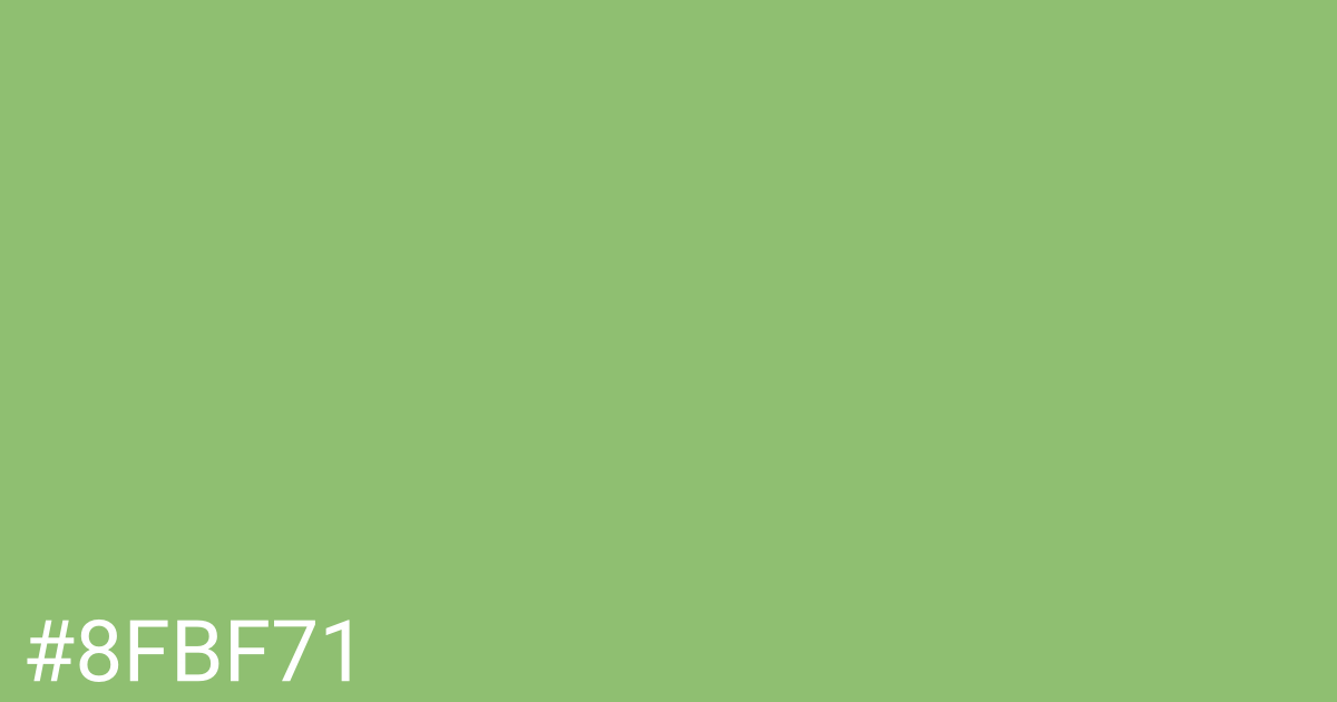 Hex color #8fbf71 graphic