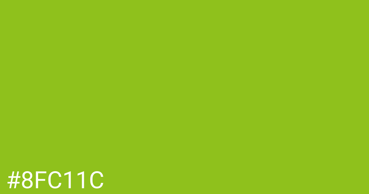 Hex color #8fc11c graphic