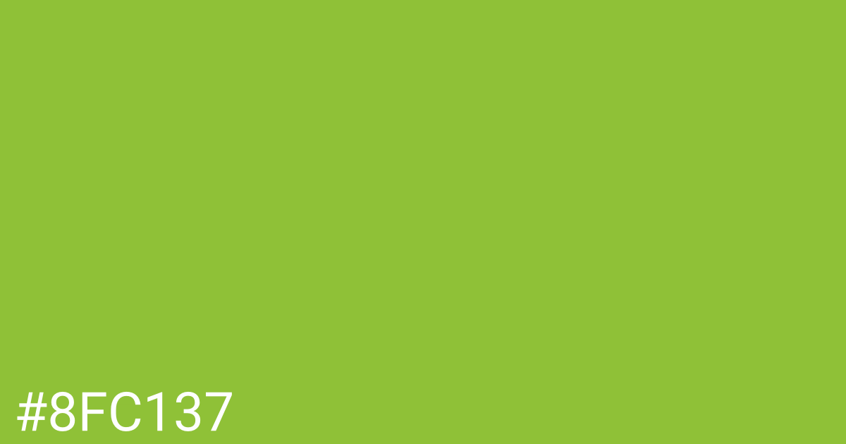 Hex color #8fc137 graphic
